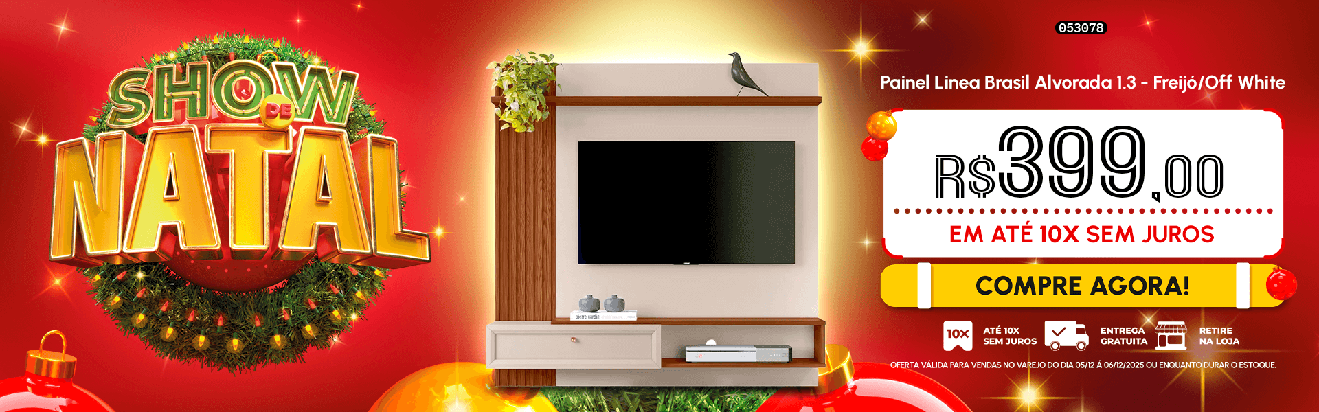 Painel Linea Brasil Alvorada 1.3 - Freijó/Off White