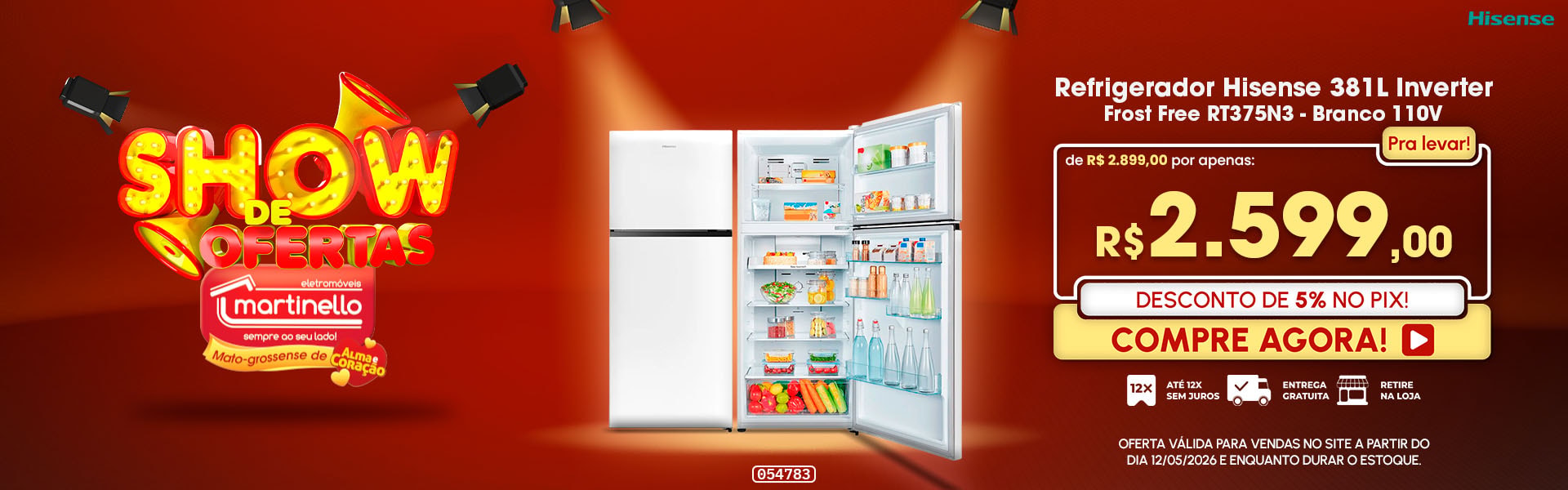 Refrigerador Hisense 381L Inverter