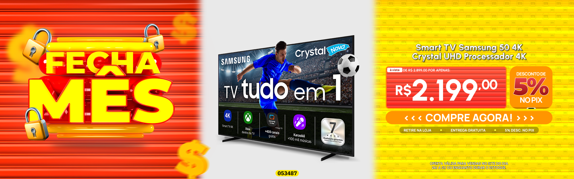 Samsung Smart TV 50" UHD 4K