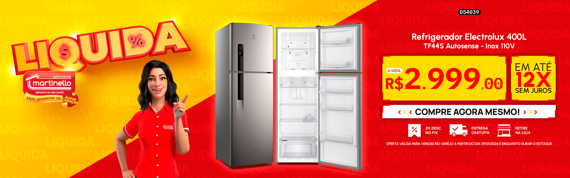 Refrigerador Electrolux 400L