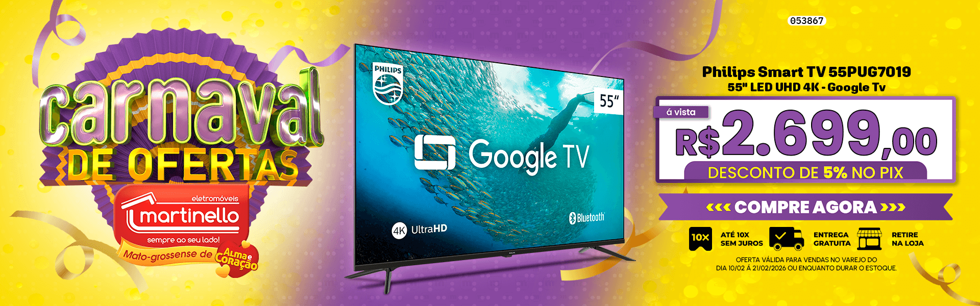 Philips Smart TV 55PUG7019