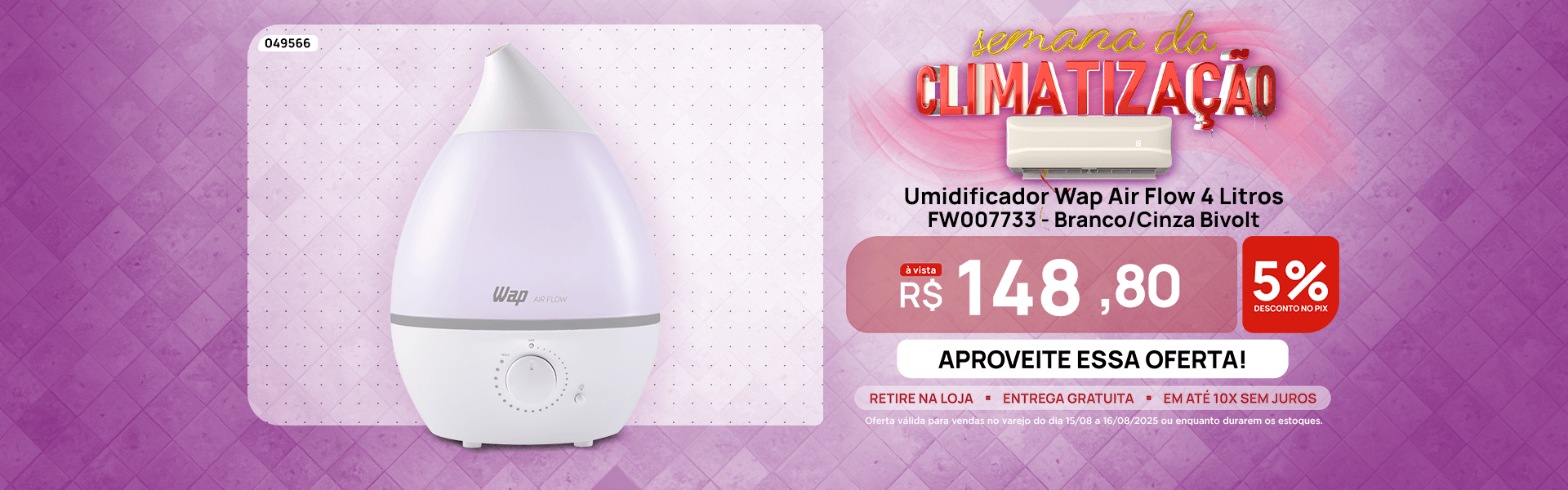 Umidificador WAP AirFlow