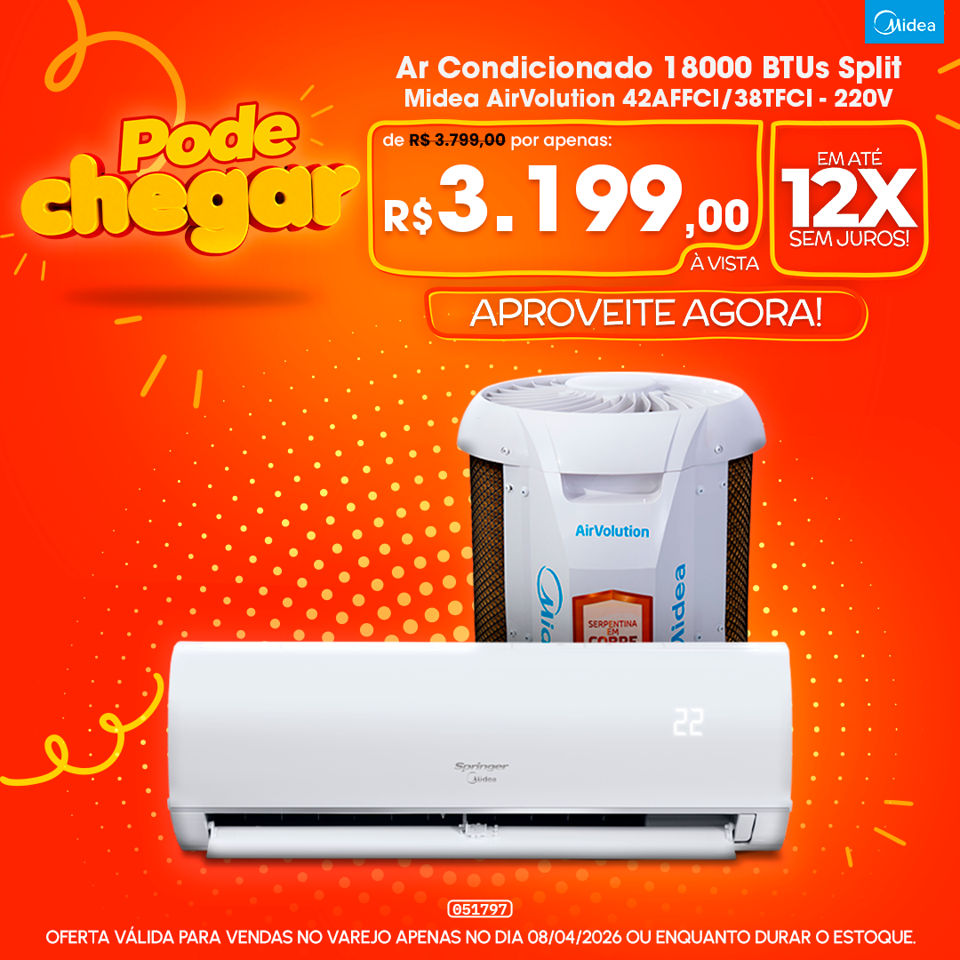 Ar Condicionado 18000 BTUs Split