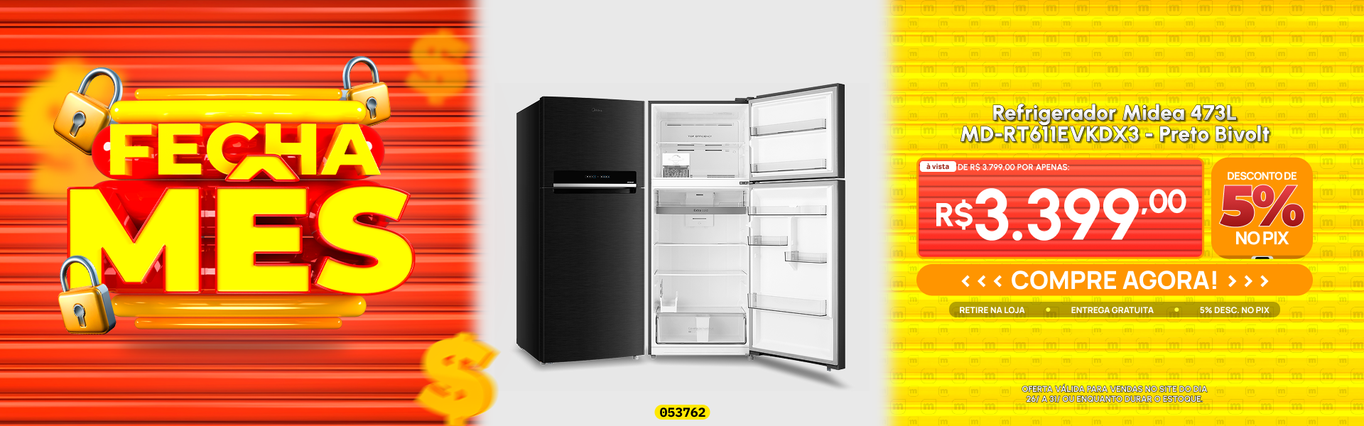 Refrigerador Midea 473L