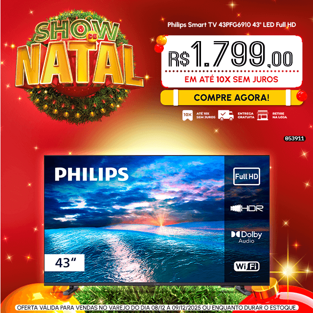 Philips Smart TV 43PFG6910 43" LED Full HD