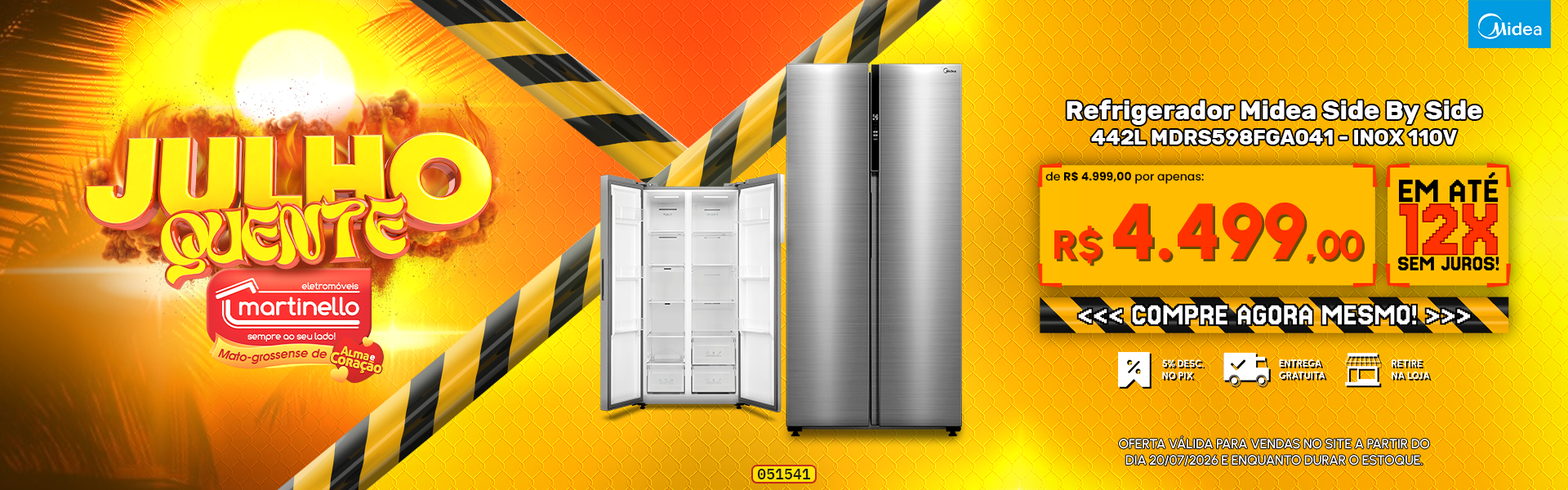 Refrigerador Midea Side By Side