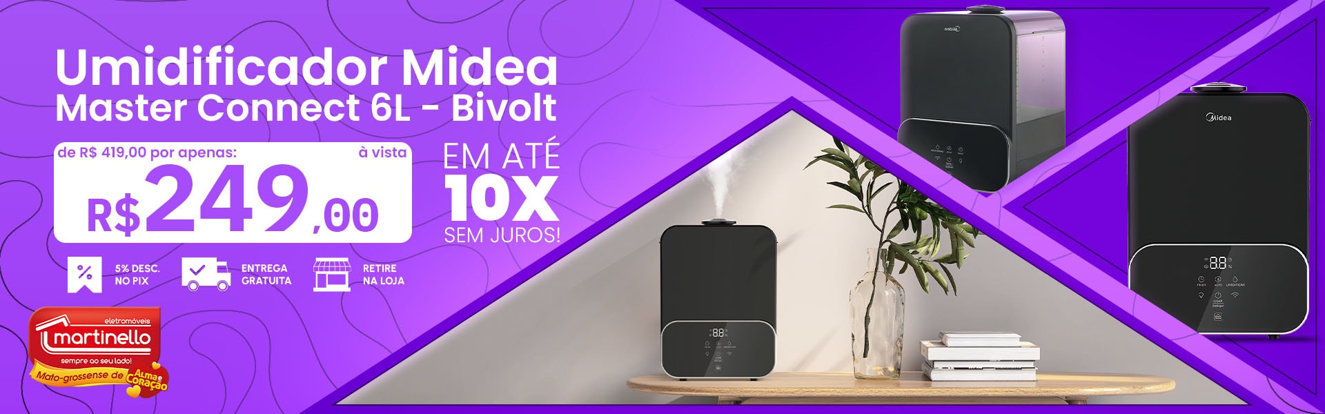 Umidificador Midea