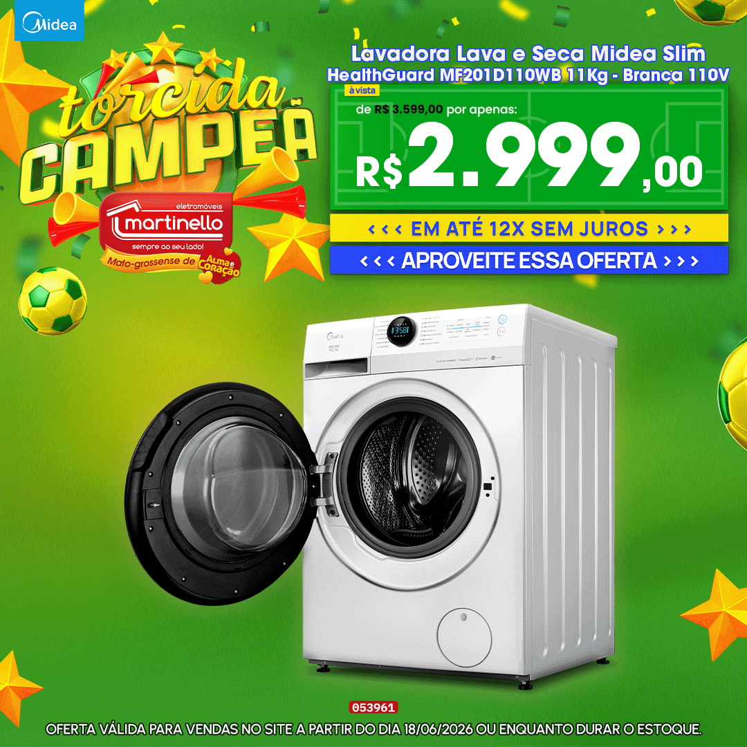 Lavadora Lava e Seca Midea Slim