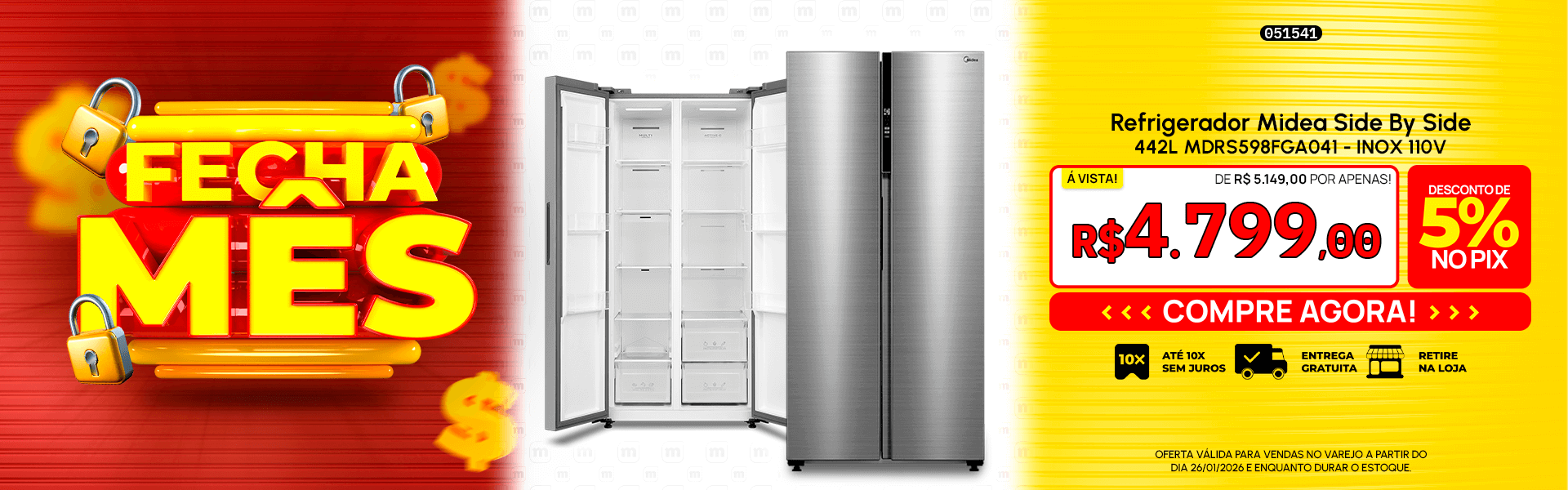 Refrigerador Midea Side By Side