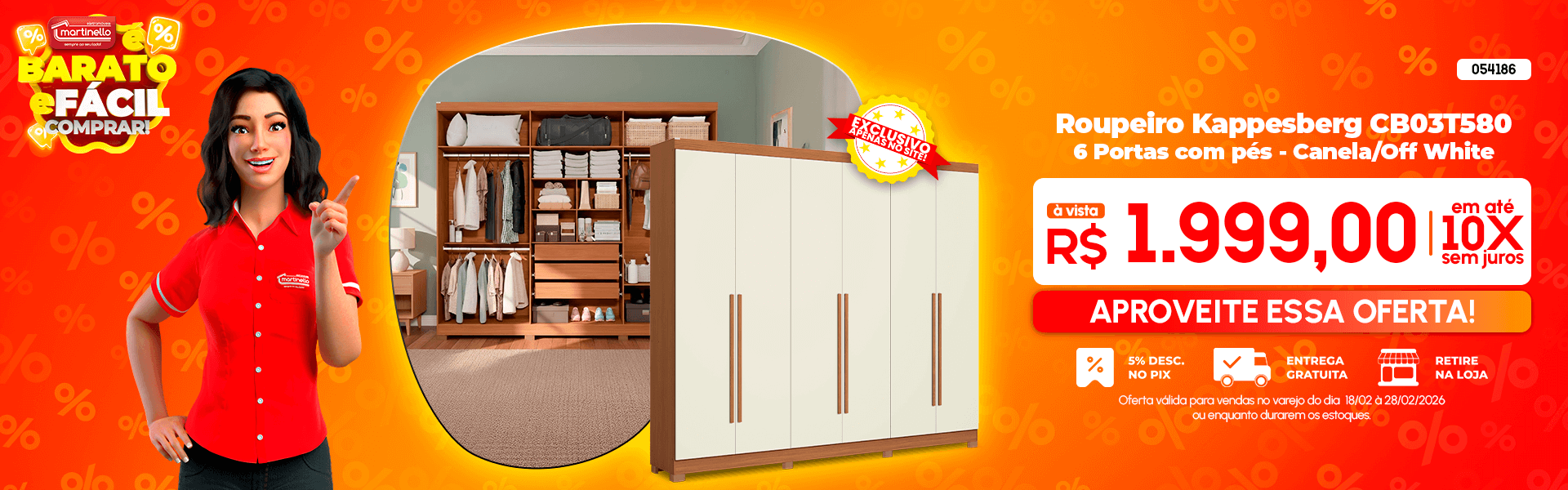 Roupeiro Kappesberg CB03T580