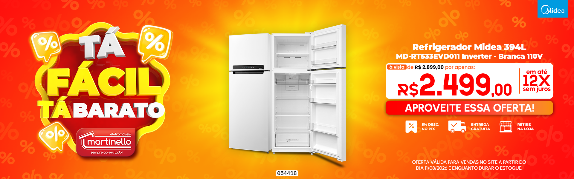 Refrigerador Midea 394L