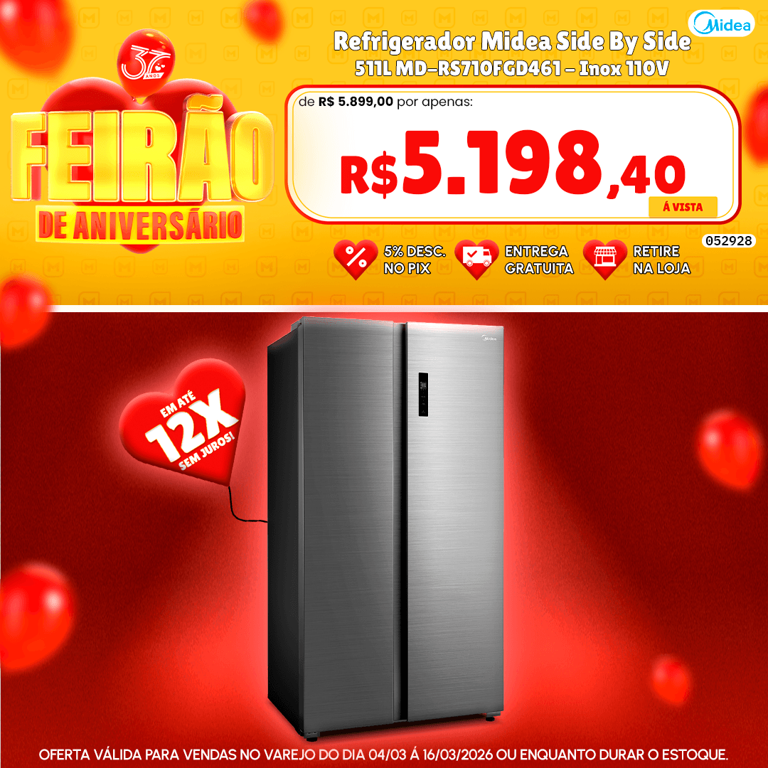 Refrigerador Midea Side By Side