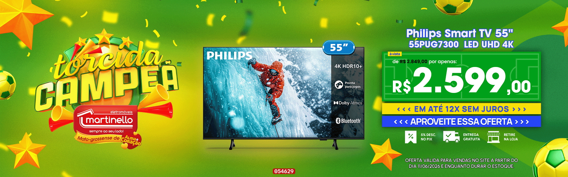 Philips Smart TV 55" 