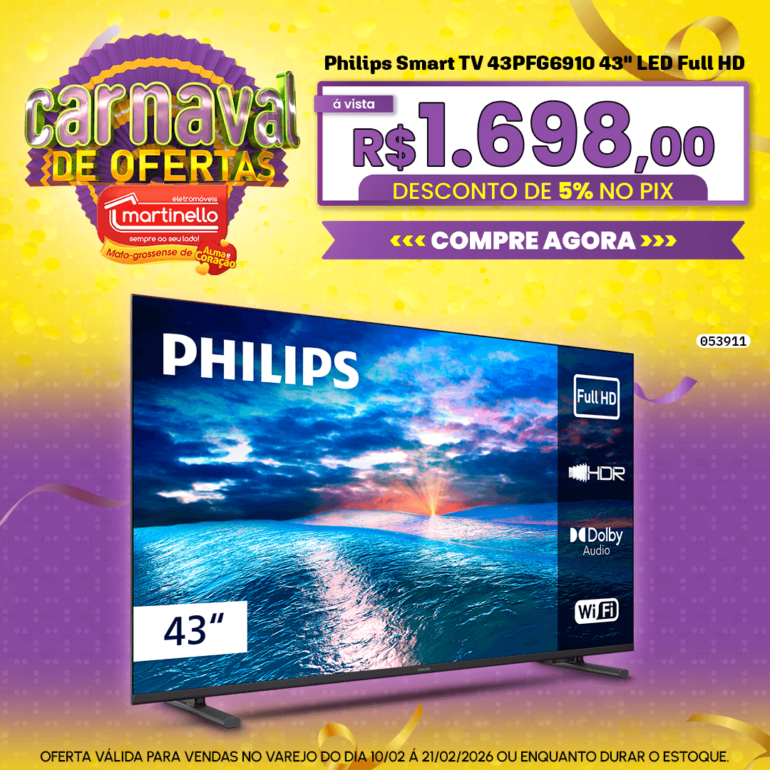 Philips Smart TV 43PFG6910 43" LED Full HD
