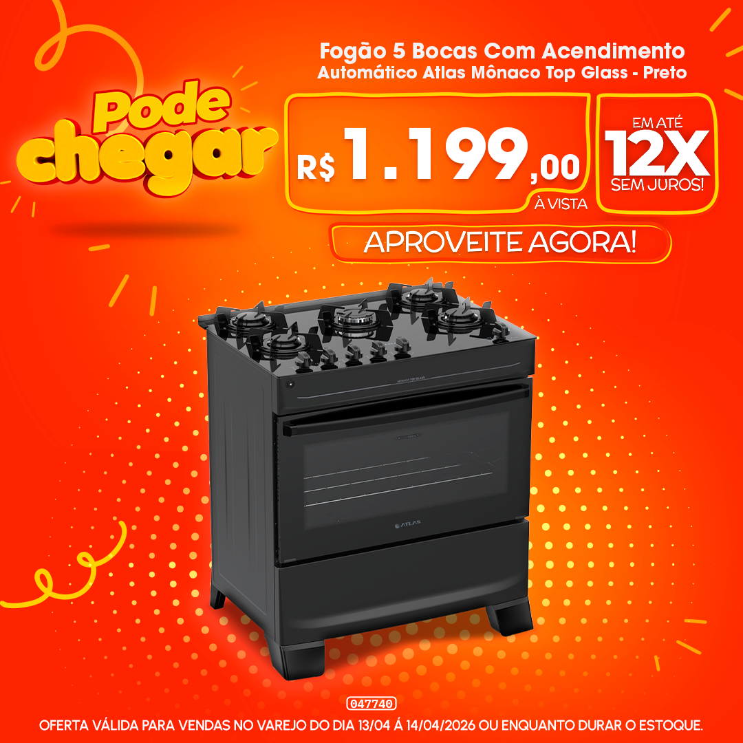 Fogão 5 Bocas Com Acendimento