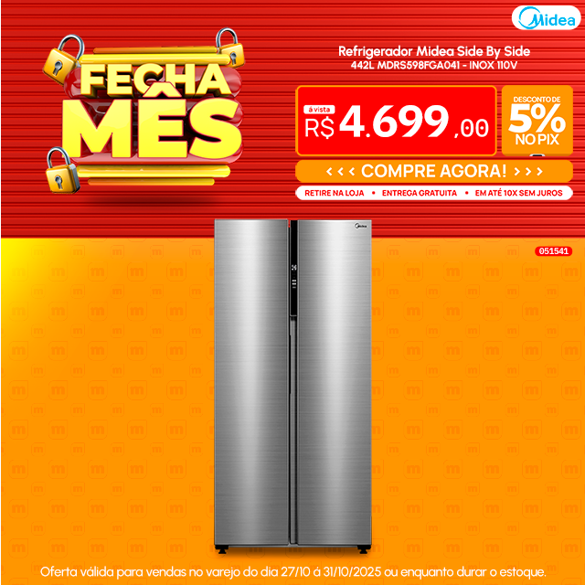 Refrigerador Midea Side By Side