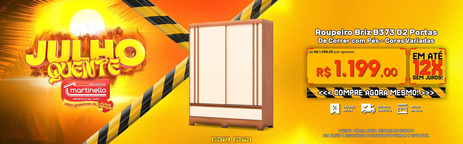 Roupeiro Briz B373 02 Portas