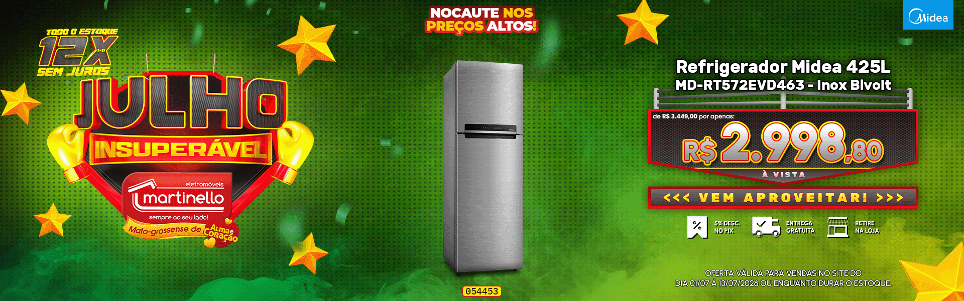 Refrigerador Midea 425L