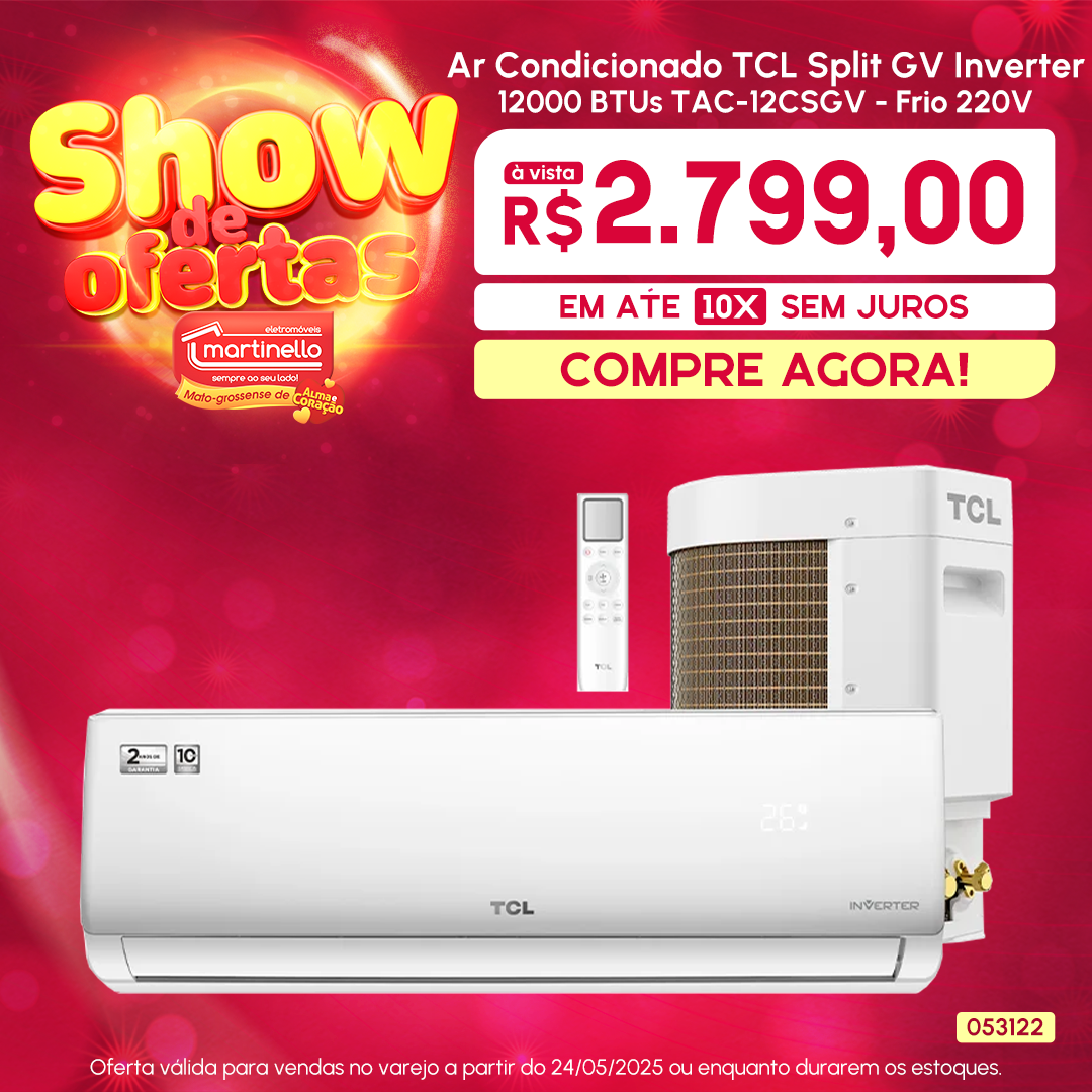 Ar Condicionado TCL Split GV Inverter