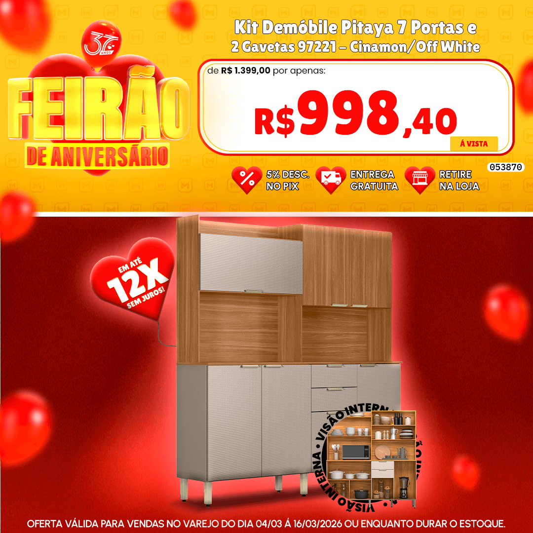 Kit Demóbile Pitaya 7 Portas e