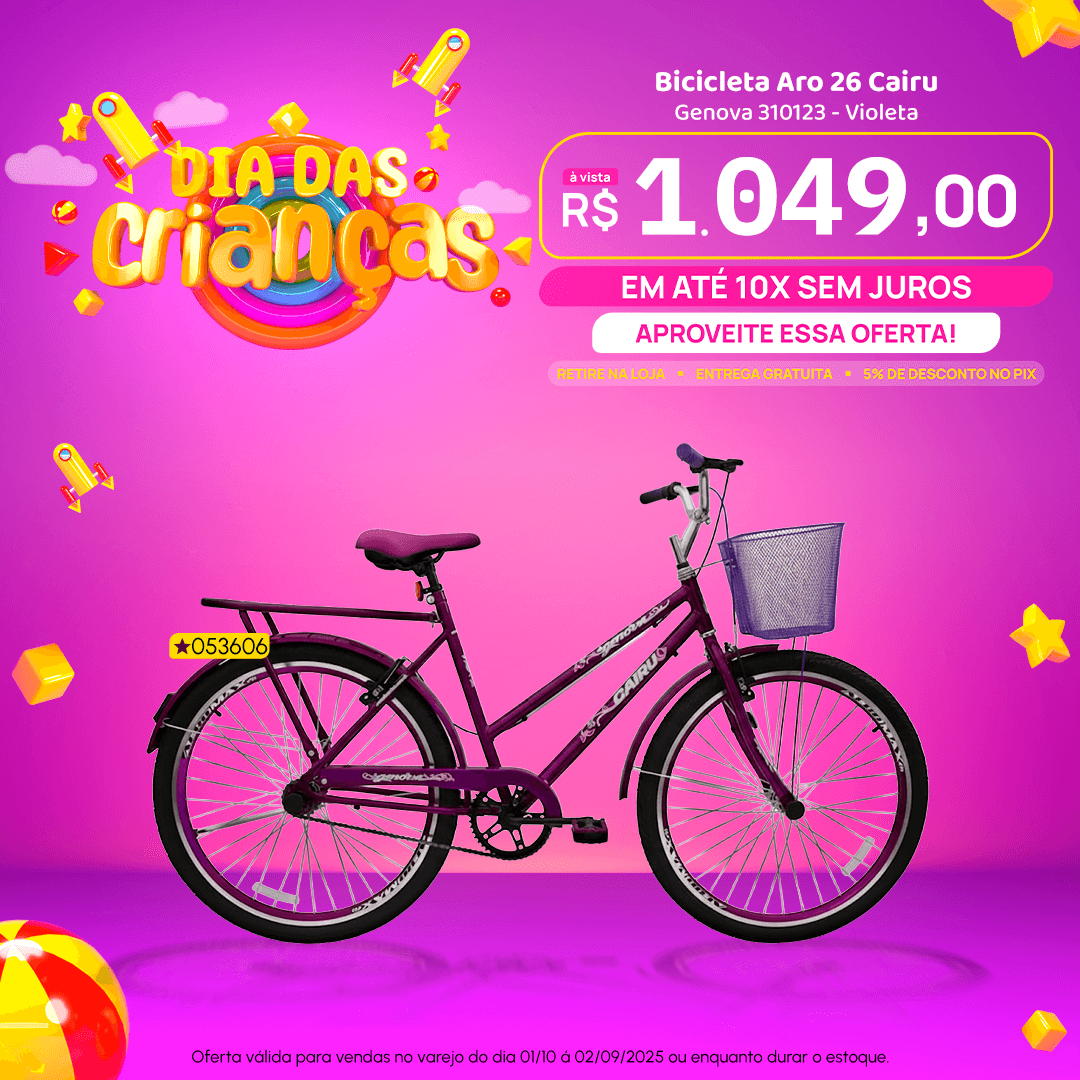 Bicicleta Aro 26 Cairu