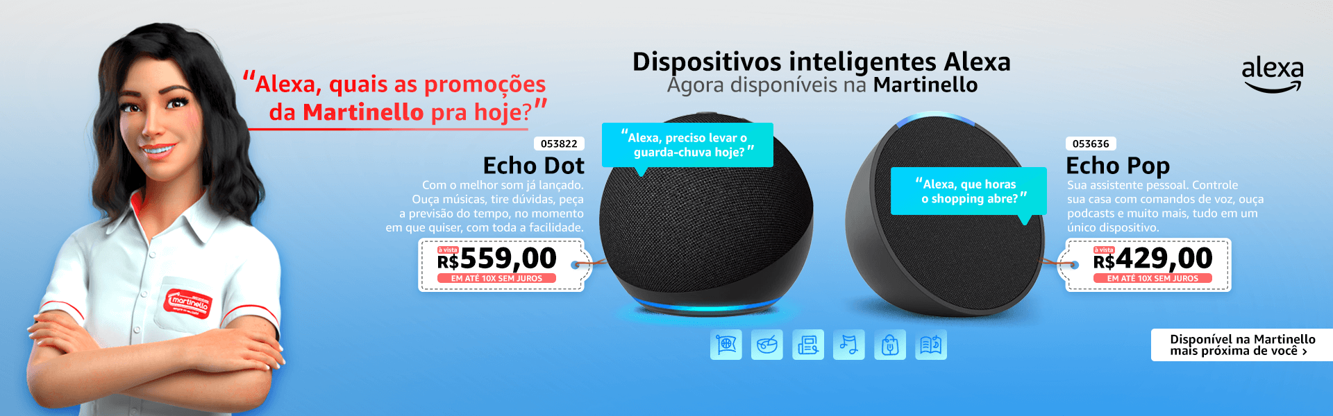 Novos Dispositivos Alexa
