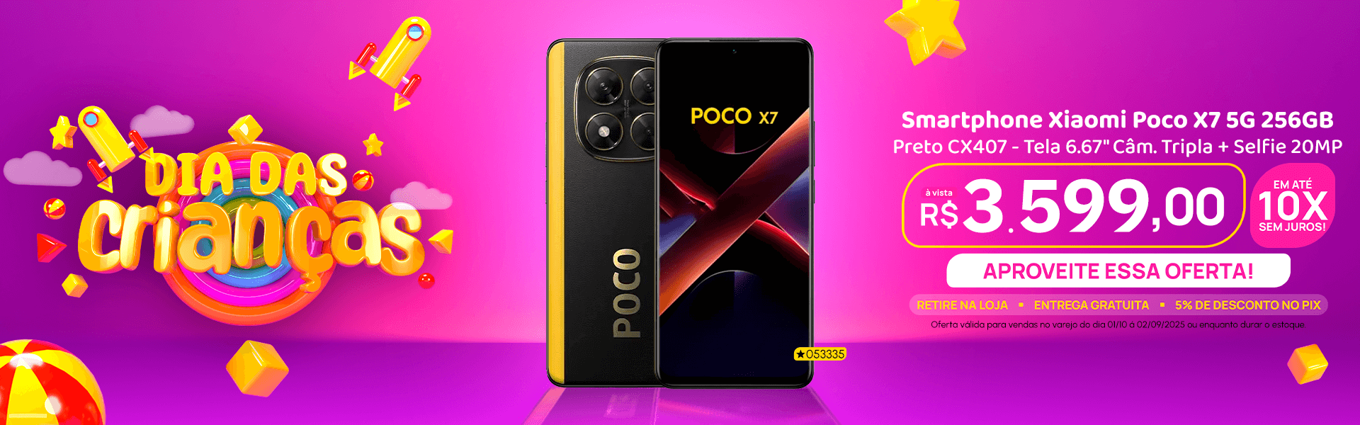 Smartphone Xiaomi Poco X7 5G 256GB