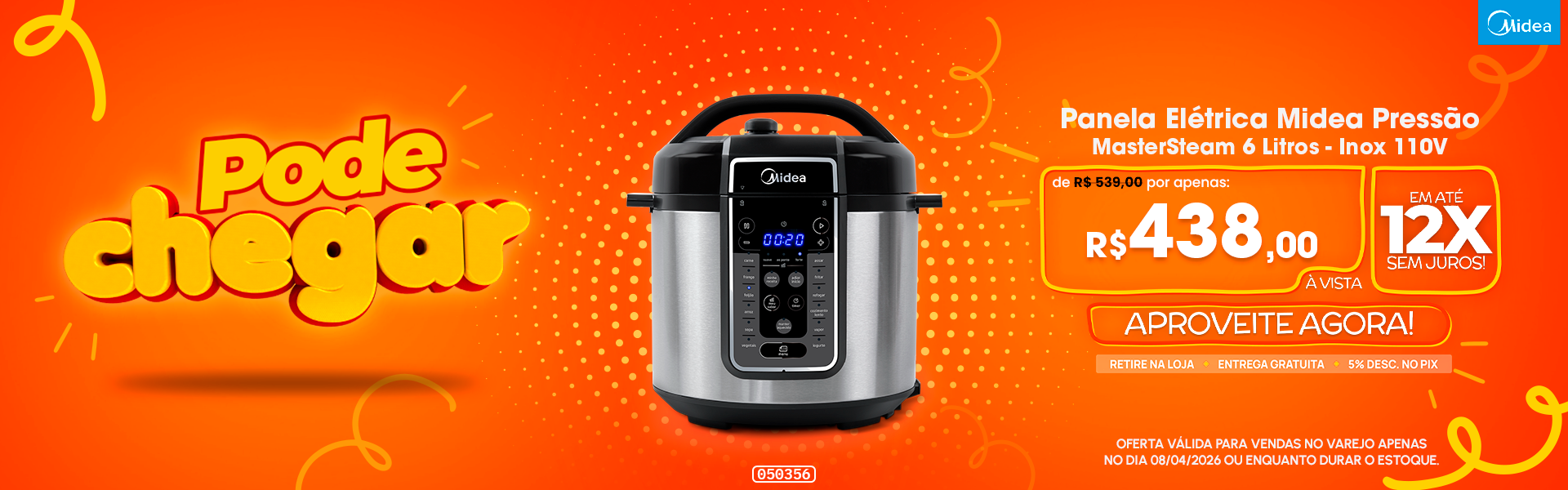 Panela Elétrica Midea Pressão