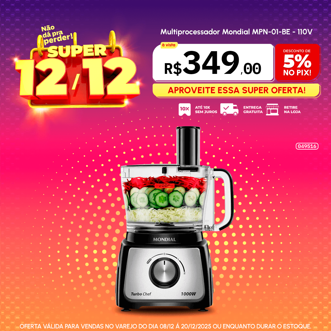 Multiprocessador Mondial MPN-01-BE - 110V