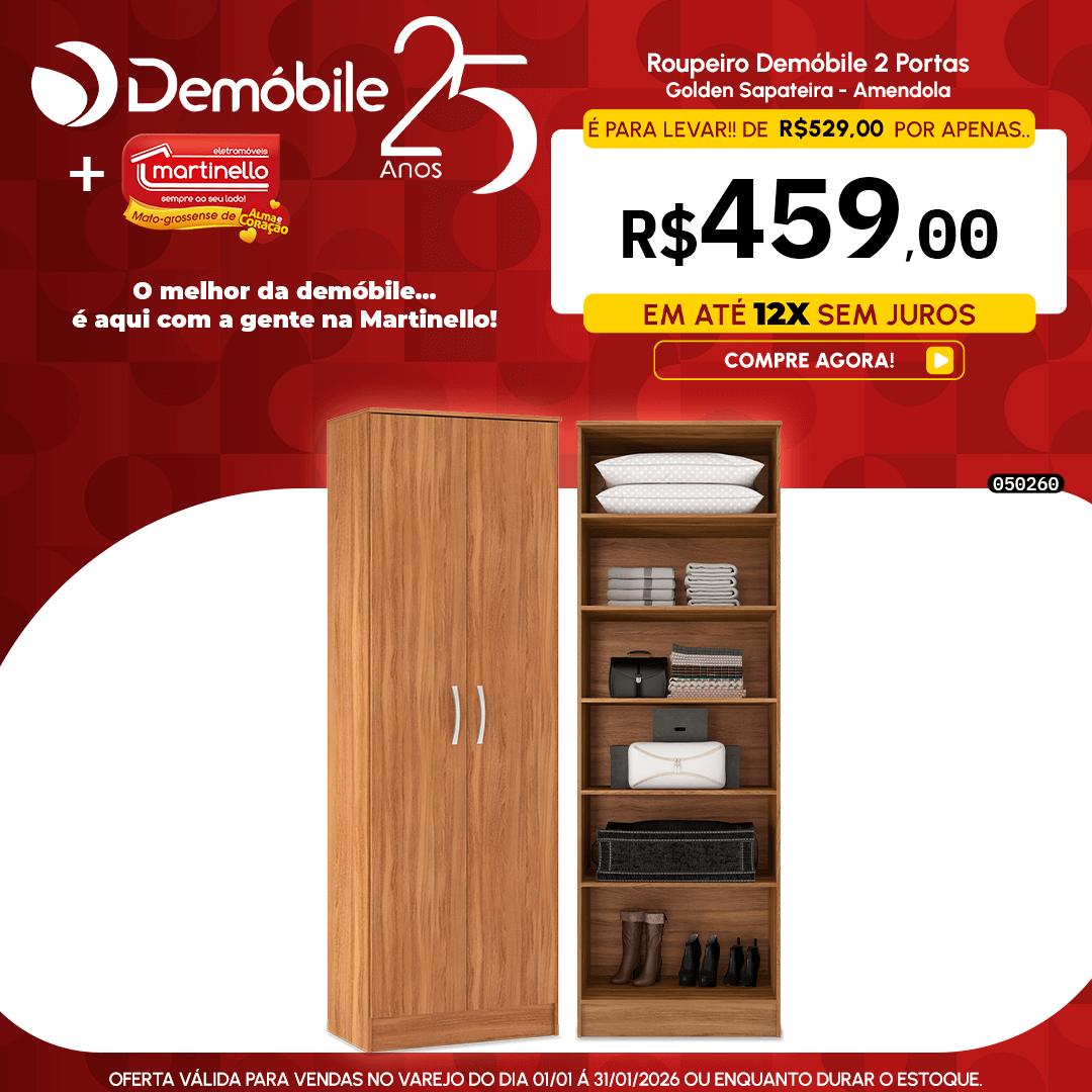 Roupeiro Demóbile 2 Portas