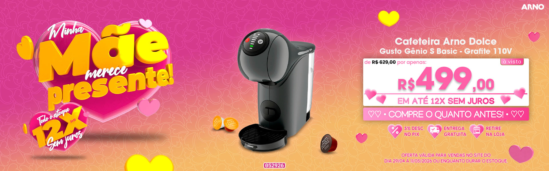 Cafeteira Arno Dolce