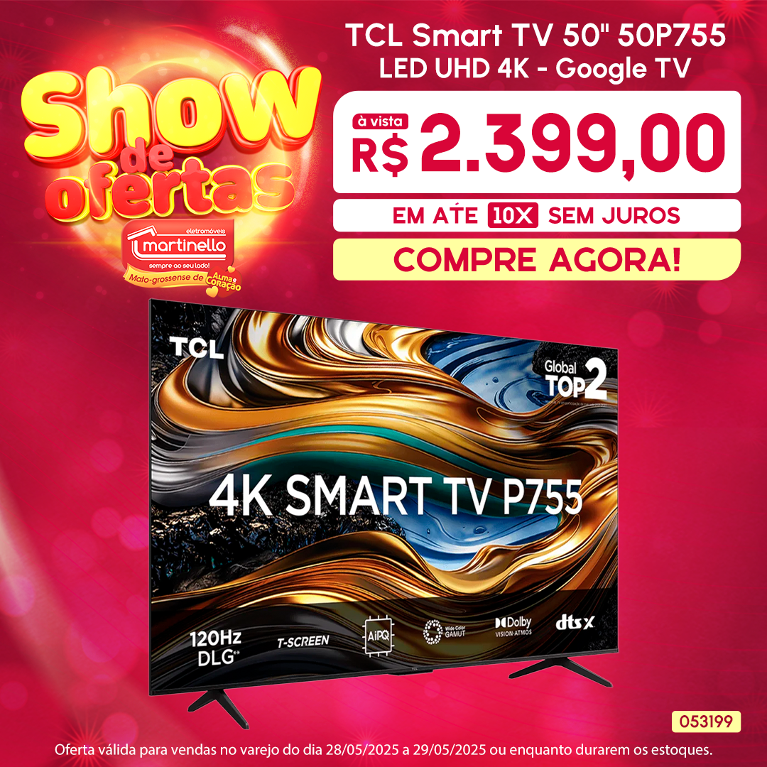 TCL Smart TV 50" 50P755