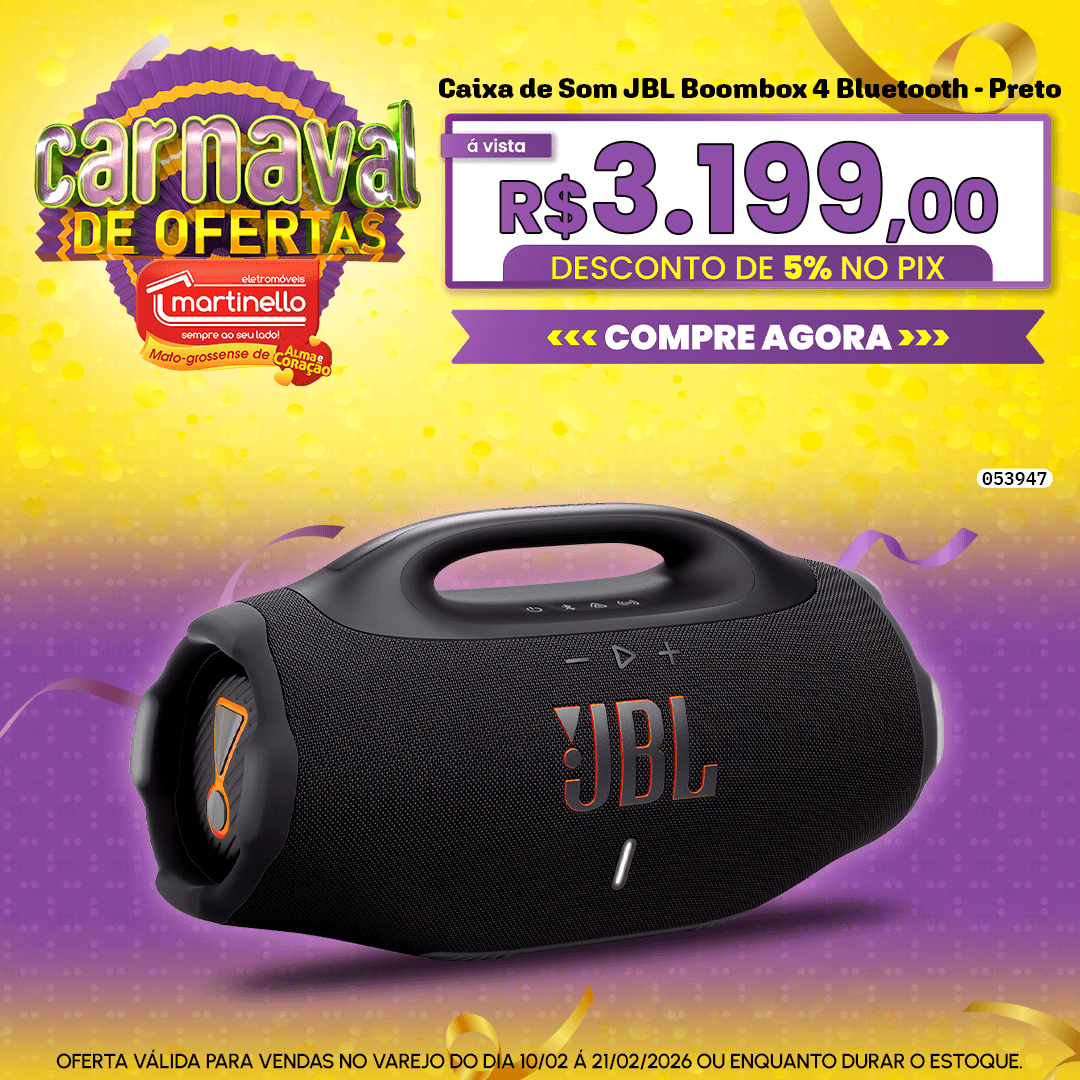 Caixa de Som JBL Boombox 4 Bluetooth - Preto