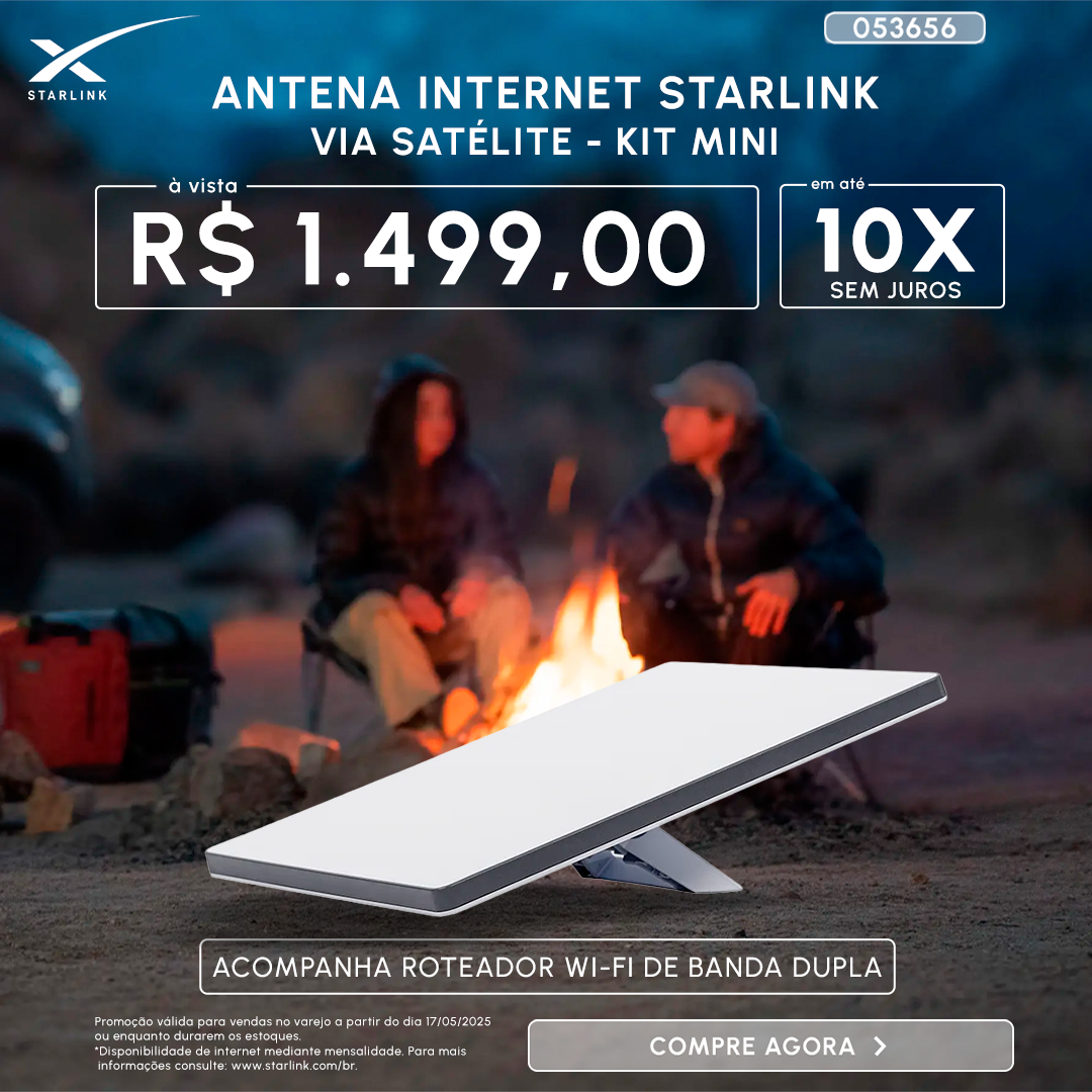 Antena Internet Starlink Via Satélite