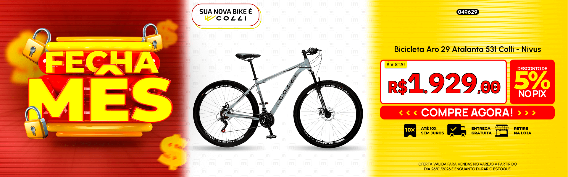 Bicicleta Aro 29 Atalanta 531 Colli - Nivus