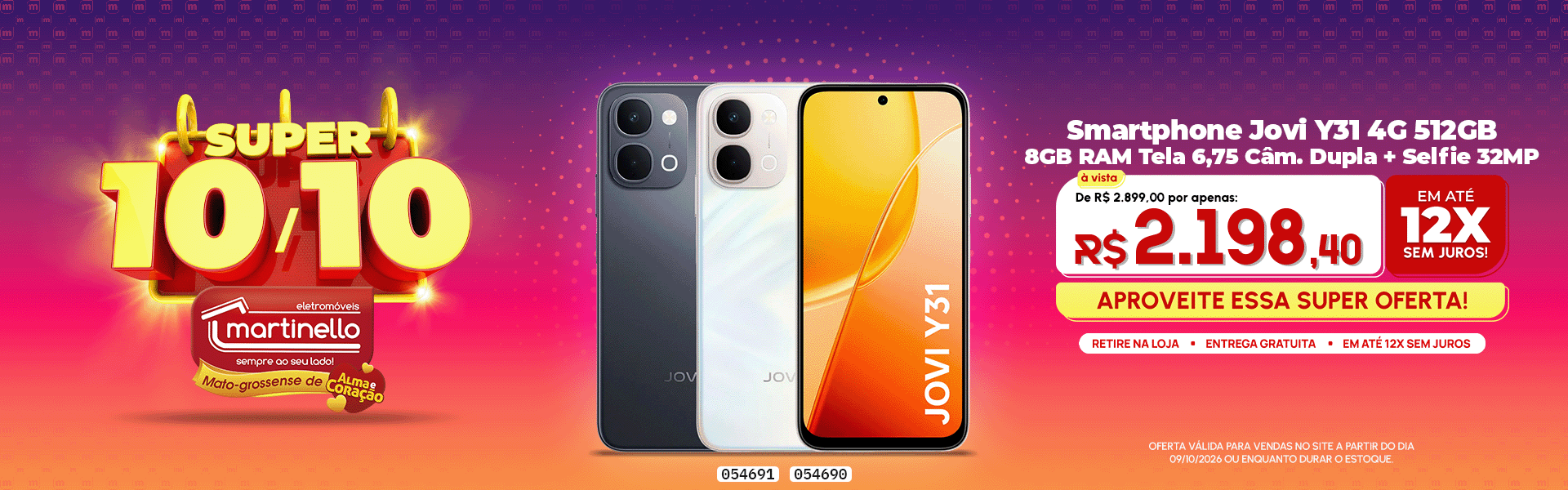 Smartphone Jovi Y31 4G 512GB