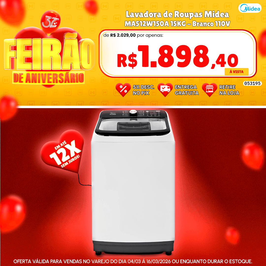 Lavadora de Roupas Midea