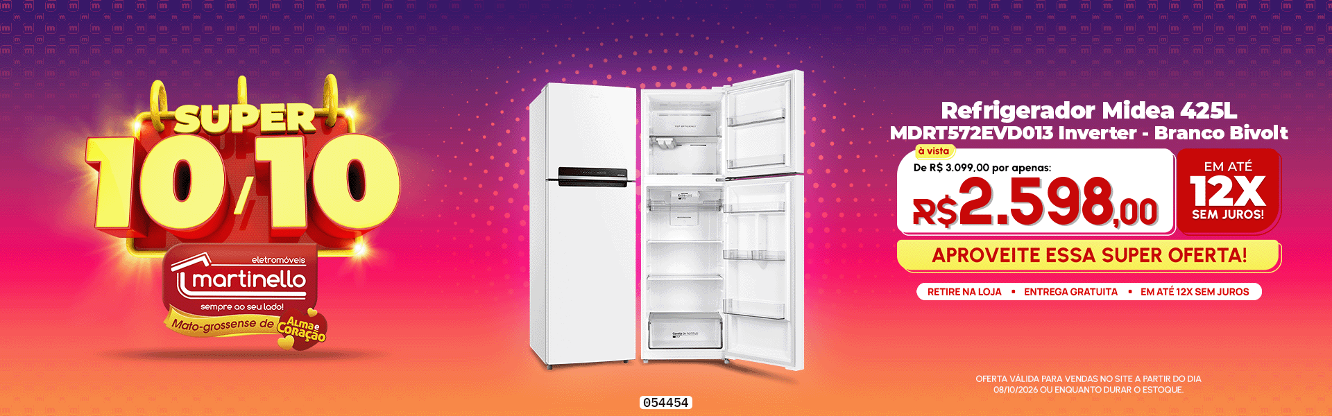 Refrigerador Midea 425L