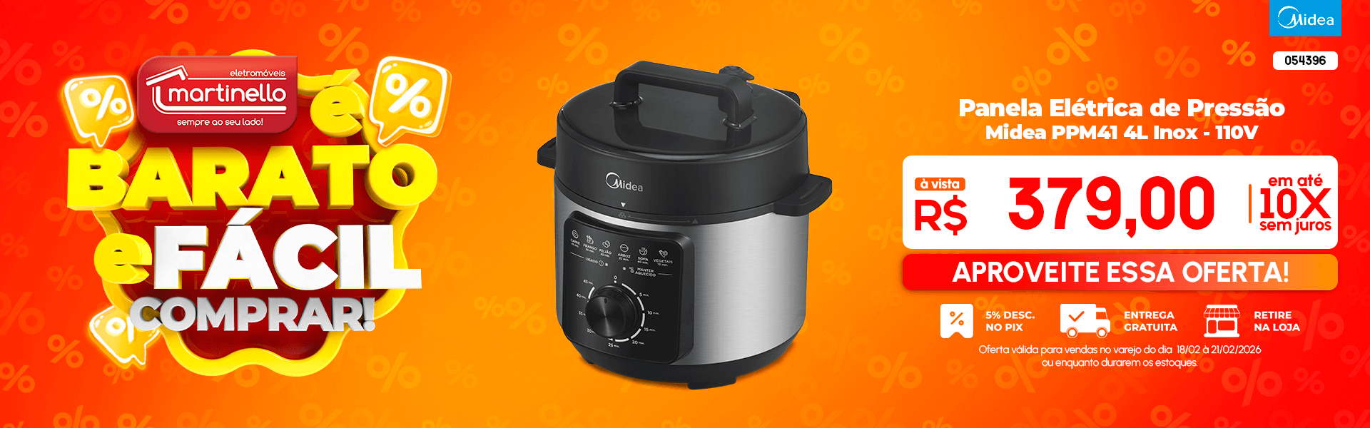 Panela Elétrica de Pressão