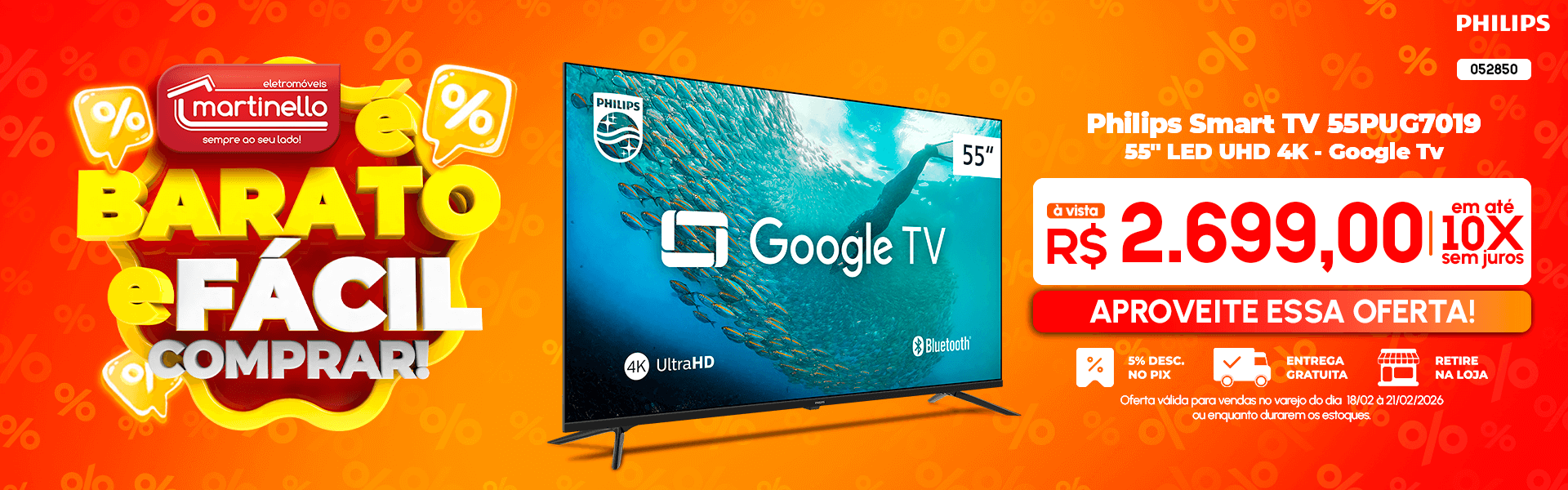 Philips Smart TV 55PUG7019