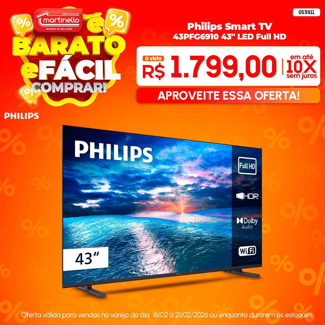 Philips Smart TV 43PFG6910 43" LED Full HD