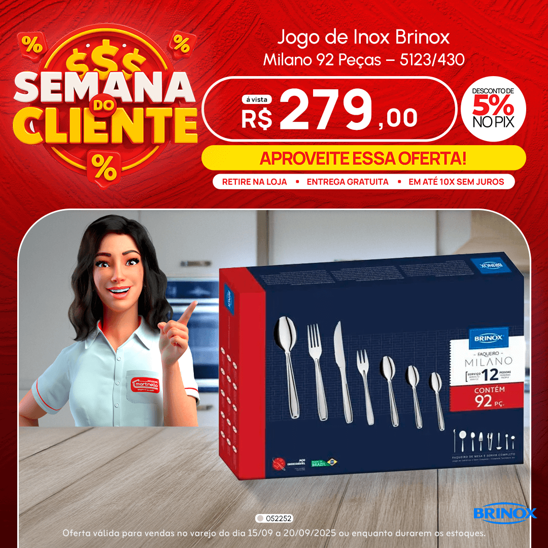 Jogo de Inox Brinox