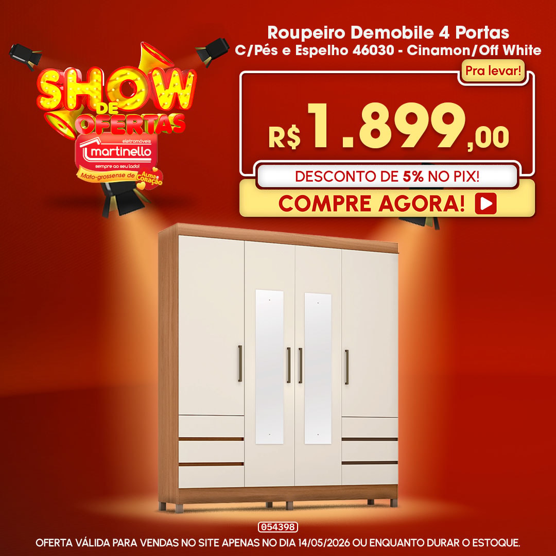Roupeiro Demobile 4 Portas