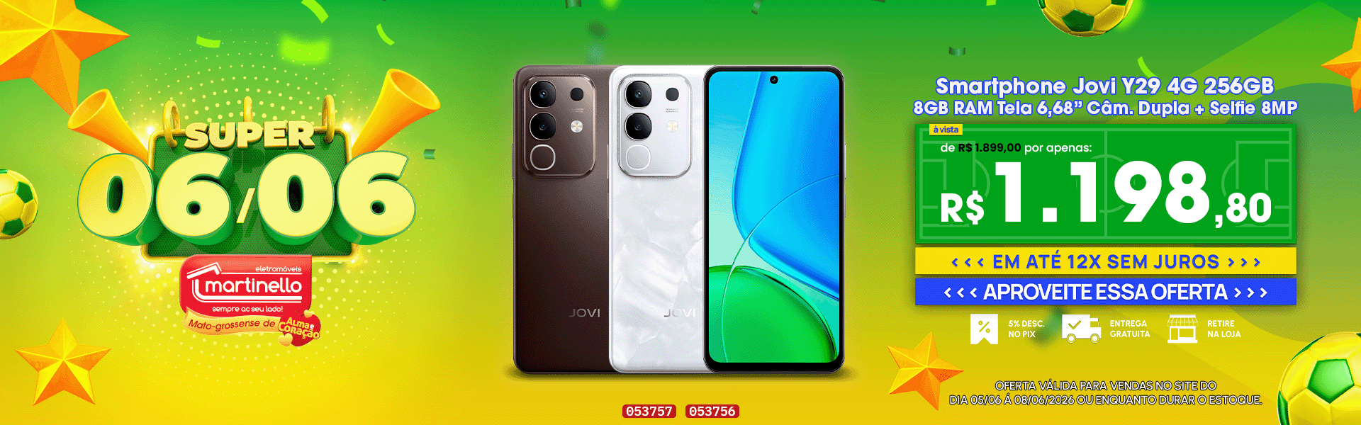 Smartphone Jovi Y29 4G 256GB