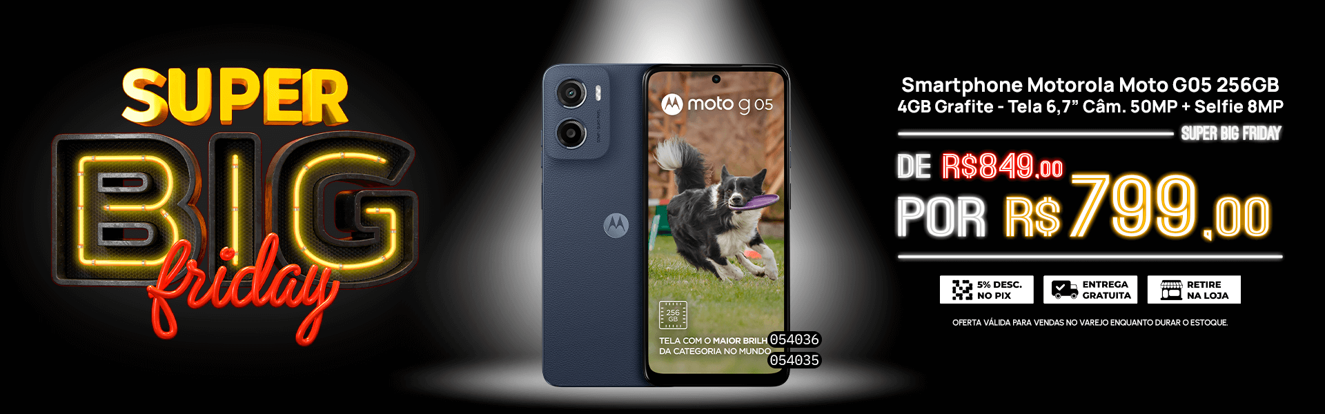 Smartphone Motorola Moto G05 256GB