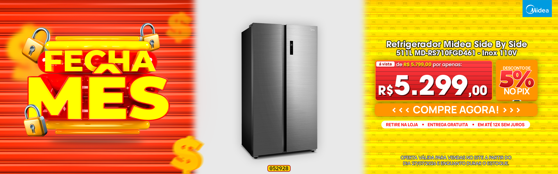 Refrigerador Midea Side By Side
