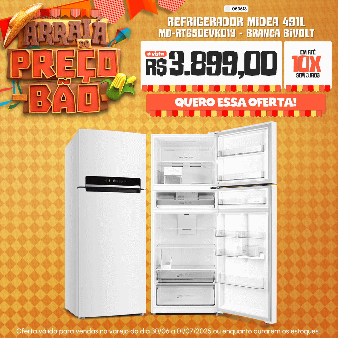 Refrigerador Midea 491L Mobile