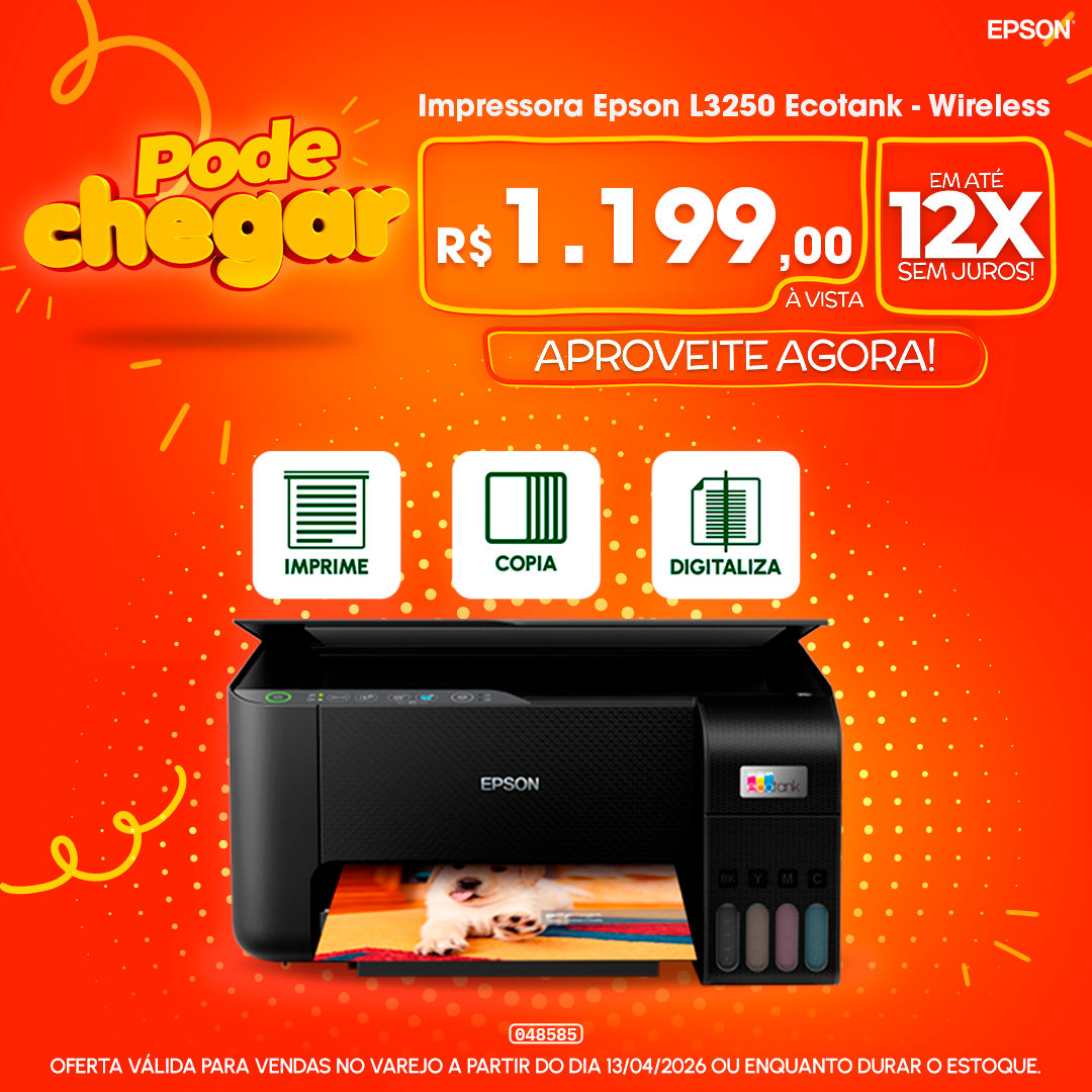 Impressora Epson L3250 Ecotank - Wireless