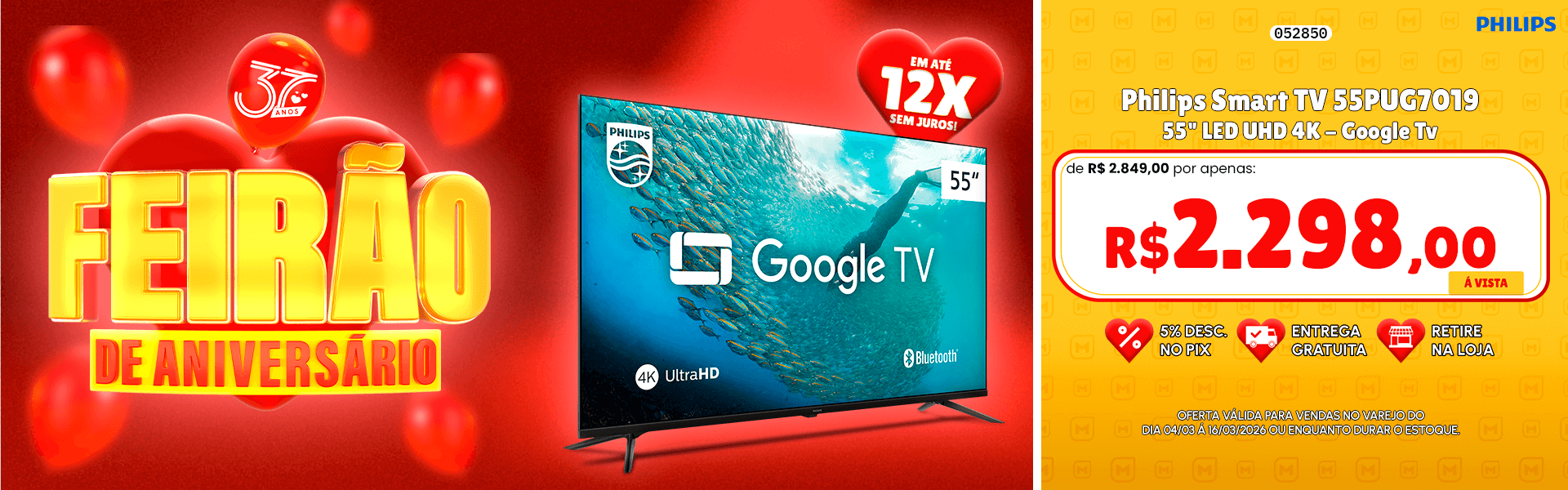 Philips Smart TV 55PUG7019