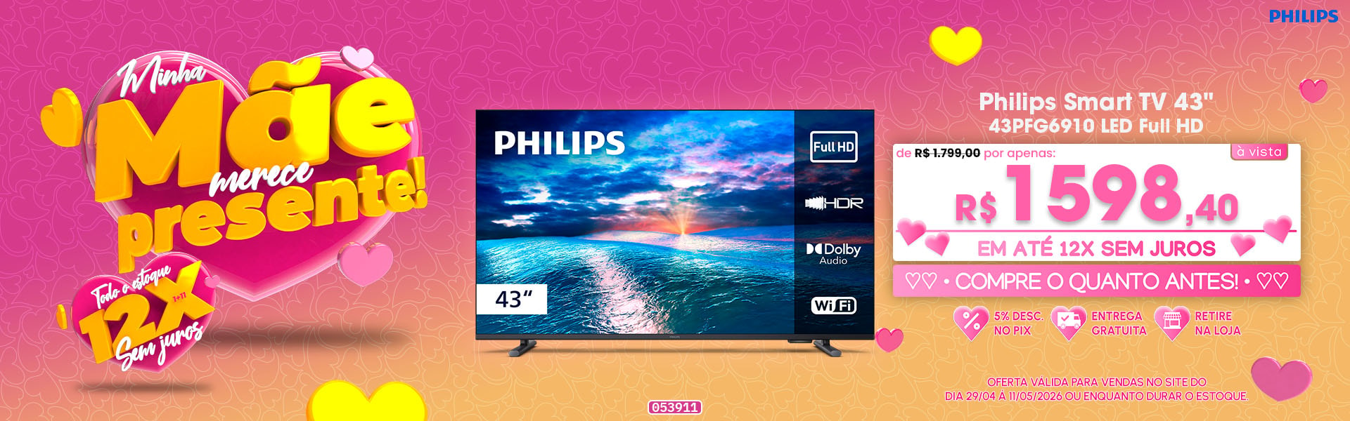 Philips Smart TV 43"